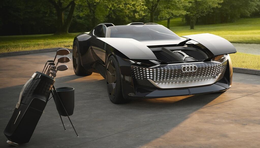 Imagen que enseña la trompa del auto con un diseño vanguardista y elegante